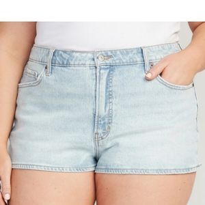 🔹High-Waisted OG Straight Super-Short Jean Shorts for Women -- 1.5-inch inseam
